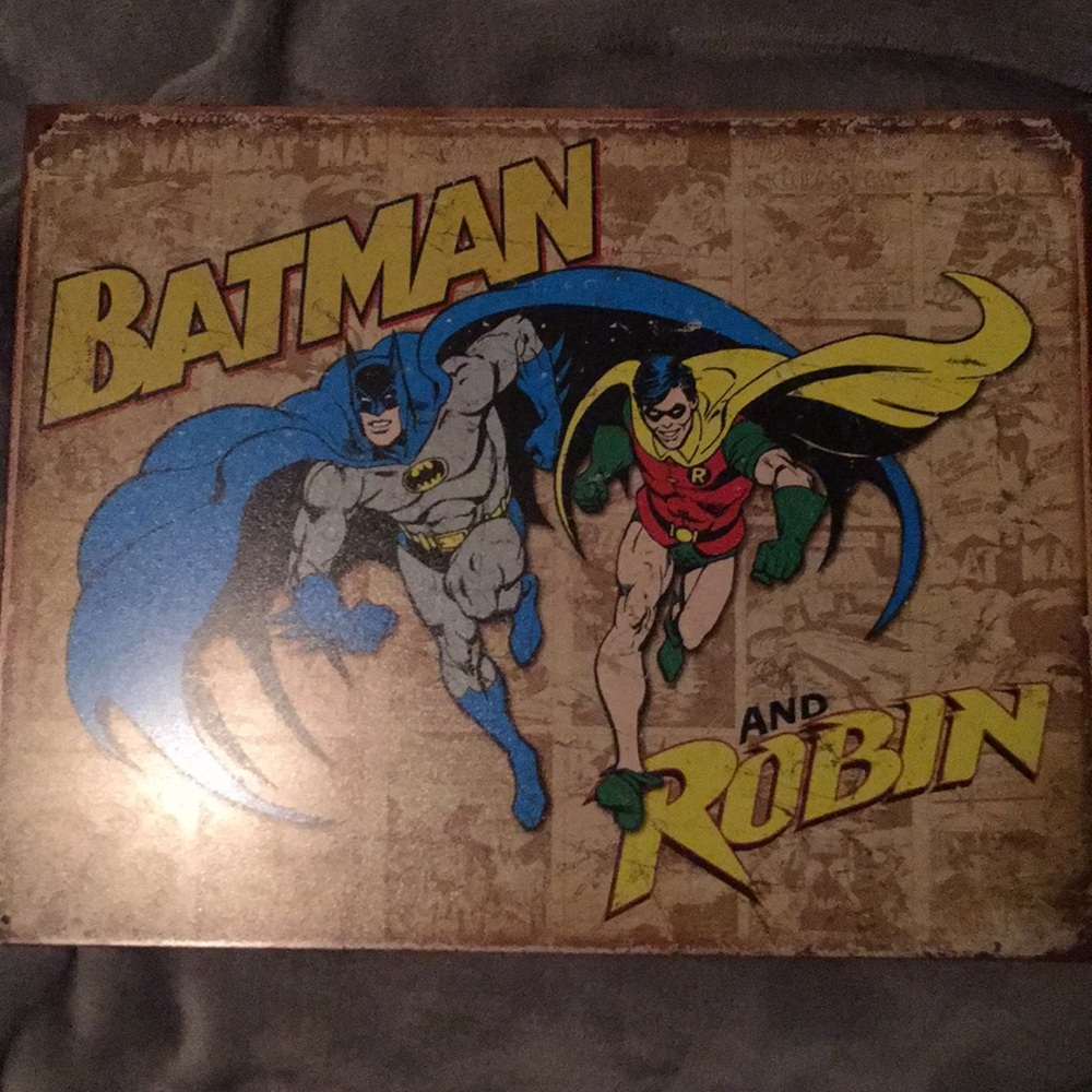 Batman & Robin weathered Wallart